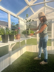 Zylina XL Hobby Greenhouse White 103"x78"x89