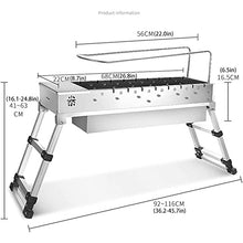 Outdoor Portable Automatic Grill, Folding Grill Heavy Duty Stainless Steel Grill, Outdoor Camping Travel Picnic Cooking Grill Tool Kit