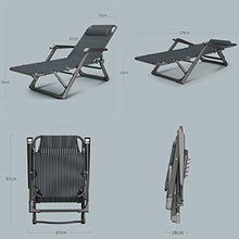 CUTPOIY Oversized Zero Gravity Chair Patio Recliners Padded Folding Chair Extra Wide Chaise Lounge for Outdoor Yard Poolside Support Padded Seat & Back, Grey