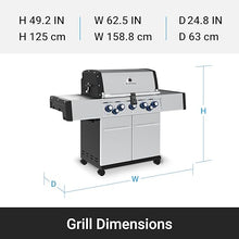 Broil King 958947 Regal S 590 Pro IR Natural Gas Grill, 5-Burner, Stainless Steel