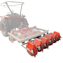 DAJIAYIQI Tractor Pulled Seed Planter, Stainless Steel Seeding Machine with 8 Seed Plates, Adjustable Depth & Row Spacing, Garden Seeding Lawns Spreader for Farm Planting(6 Units)