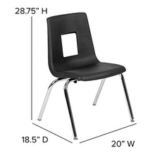 Flash Furniture Emmy Oval Wave Laminate Activity Table Set with Student Stack Chairs Oak