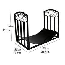 WXPWAMZ Heavy Duty Metal Firewood Rack With Tool Holder, Indoor Outdoor Fi Log Storage Timber Holder, Space-Saving