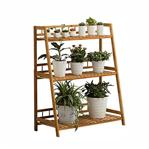 Multi-Layer Flower Stand Plant Table Display Rack Storage Rack Flower Pot Stand Flower Pot Accessories Rack Bookshelf Display Rack Used for Indoor Balcony Living Room (Size : 80cm) ()