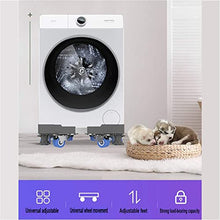 FENOKD Large Outside Plant Container Base Stand Double Tube Washing Machine Stand Pedestal Adjustable 59-78cm Mobile Base Heavy Duty Multi-Functional and Adjustable Furniture Ca