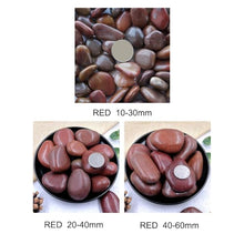 Pebble building decoration stone ground construction wall decoration stone landscape rain flower stone (Diameter 40-60MM/red/110lb)