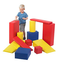 Children's Factory Big Builder Blocks Set of 12 Red-Blue-Yellow