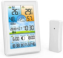 JDXQBLD Thermometer and Hygrometer, Wireless Weather Station, Accurate Indoor Outdoor Temperature Meter Gauge and Humidity Monitor, with Weather Forecast, External Sens