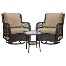 GAOMON 3-Piece Wicker Patio Furniture Set Beige