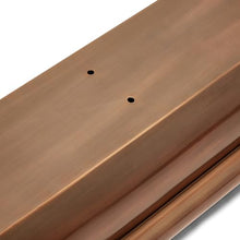 H Potter Window Box, Antique Copper Finish, 48 Inch with Metal Frame