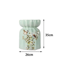 Ceramic Garden Stool Decorative Garden Stools Ceramic Stool Cool Pier Lotus Stool Chinese Classical Home Dressing Stool Shoe Changing Stool Flower Stand Stool Yellow Green Garden Stool Ceramic(B)