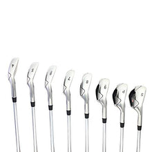 Majek K6 Iron Set +2 inch Over XL Big & Tall Men's 8-Piece Set Right Handed Steel Shaft Regular Flex Black