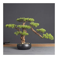 14.2in. Cedar Bonsai Plant Faux Bonsai Tree Simulation Potted Plant DIY Decorative Bonsai Pot for Home Office Shop House Plant