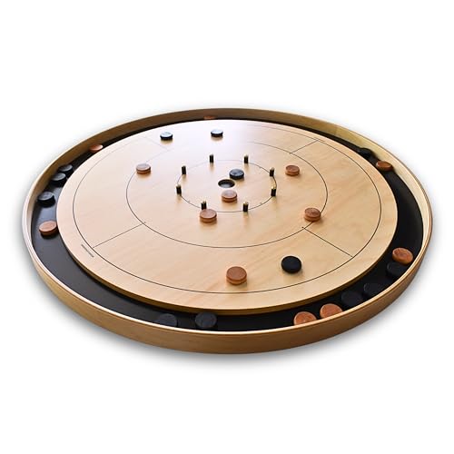Crokinole Canada Tournament Style Crokinole Board Game Set Black