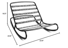 Fatboy Original Outdoor Bean Bag Rocking Chair, Stripe Ocean Blue
