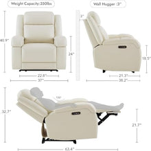 HTERWQEA Wall Hugger Power Recliner Chair with Power Headrest