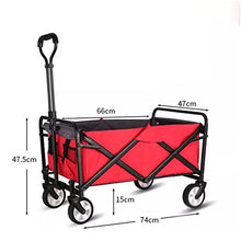 Portable Garden Carts Leisure Camping Wagon Beach Cart Folding Cart with Wheels Outdoor Shopping Carts Camping Fishing Trolley