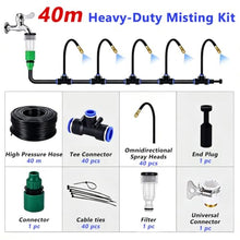 Outdoor Cooling Misting Kit, Roof Spray System with Brass Nozzles