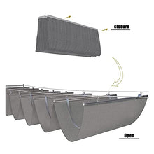 QWEASDF Wave Shade Sail,Retractable, Pergola,Shade Cover, Replacement Awning, Canopy Shade Cover, for Deck Porch Patio Slide Hang Down, Wave Shade Cover,Removable (Size : W0.9*L20m/W2.95*L65.62ft)