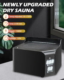 amocane Portable Infrared Sauna with 660nm Red Light, 2 Person Hot Air Sauna Personal Dry Sauna, Full Bady Home Spa, 165℉ Temperature, 2 Large Chairs, 99 Mins Timer