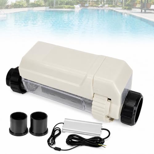 VAXYOR Automatic Self Cleaning Salt Chlorinator Water, Salt Chlorine Generator with Timer, Salinity Detection, Pool Electrolytic Salt Chlorine Generator System for Swimming Pool, Spa Pool
