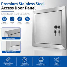Lockable Stainless Steel Metal Universal Access Door, Outdoor Kitchen