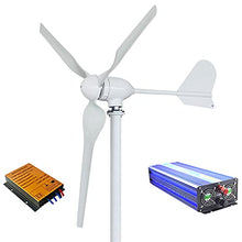 J3DFGFLR 1000w 1500w 2000w Wind Power Turbine Generator 12v 24v 48v 96v with Controller Inverter Free Energy for Homeuse High Efficiency Outdoor Power Tools (Color : Off Grid System 1 Voltage : 96V)