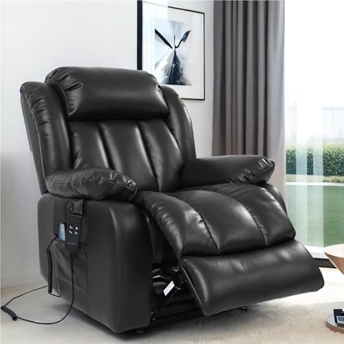 KTYUERGHK Infinite Position Power Lift Recliner Chair with Massage Heat