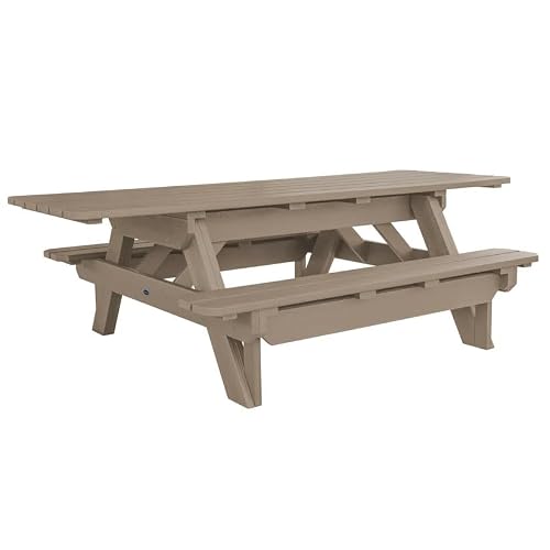 Homestead Poly Lumber 8 Foot ADA Compliant Outdoor Picnic Table | Brown