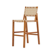 Christopher Knight Home Balew 5-Piece Outdoor Bar Set, Acacia Wood Patio Bar Table and Chairs Set, Solid Wood Patio Dining Set for 4 with Bar Stools,Teak + Beige