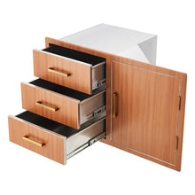 Outdoor Kitchen Door Drawer Combo with Drawers, Stainless Steel Cabinets