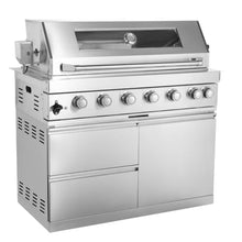 6-Burner Gas Grill with Rotisserie Kit for Outdoor Cooking and Entertaining