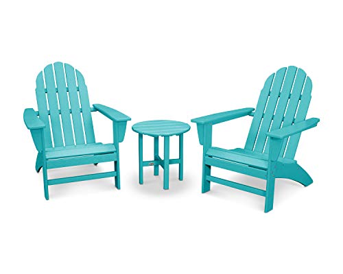 Polywood Vineyard 3-Piece Adirondack Set (Aruba)