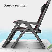 ZOCWJK Reclining,Chair,Deluxe Oversized Padded Recliner,Outdoor Camping Garden Patio Lawn Recliners,Reclining Patio Lounger Chair,Folding Portable Chaise Brown (