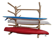 Log Kayak Rack 10-Place Kayak Rack Canyon Brown