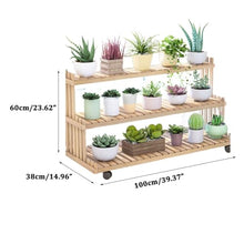 MIIKHI Desktop Plant Stand Wood Window Sill Plant Shelf Small Plant Rack Tiered Flower Rack Indoor Bookshelf Patio Garden Balcony Planter Holder Shoe Racks Shelf Office Plant Shelves with