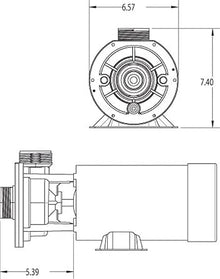 Waterway Plastics 3420820-15 48-Frame Spa Pump