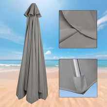 GAZOGJ Replacement Canopy for Offset Umbrella Uvresistant Awning Fabric Tearresistant Patio Umbrella Cover Outdoor Shade Canopy Red Suitable for Garden Beach and Patio.,Gris-6ribs 6.5ft/2M