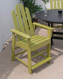 POLYWOOD® Long Island Counter Chair in Lime