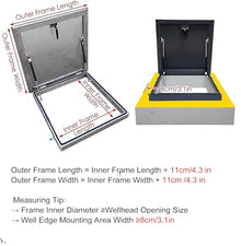 CHENWMZ Weatherproof Stainless Steel Roof Hatch Access Door for Skylights & Emerncy Exits Sizes: 76x91cm 61x61cm 76x76cm Secure Reliable Solut for Safe Access