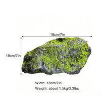 Artificial Moss Landscape Stones, Realistic Decorative Fake Rocks