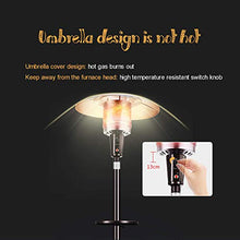 Outdoor Patio Heater Gas Heater Fast Heating Energy Efficient Radiator Safe Low Energy Dumping Protection Floor Standing with Wheels Garden Wedding - 223cm(88in)