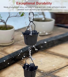 LZPHGB Heavy Duty Trench Drain Rain Chain, Durable Eaves Drainage System Alternative Downspout for Efficient Water Flow Management,Size_name-6m (19.7ft)