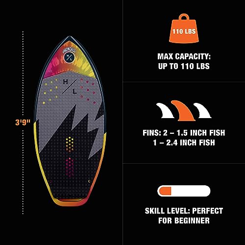 Hyperlite Gromcast Wakesurfer Red/Yellow