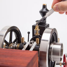 RETROL HM-01 Engine Model, 4-Stroke Horizontal Stationary Hit And Miss Engine Model With High/Low Speed Gear Lever (KIT) + Metal 4-SWheel Transport Cart + Accessory Triad + (CDI Igniter + Spark Plug)