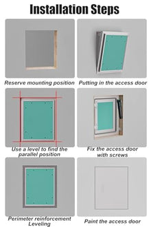 Blazea Plumbing Access Panel for Drywall, Paintable Flush-Mount Hidden Wall Access Door Sheetrock, Pop-Out Spring Loaded Inspection Service Door(26x42in)