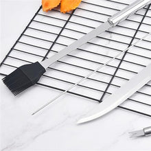 OEKFVCHVZ Barbecue Tool Set Cloth Bag of 29 Pieces