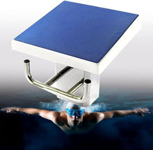DLYZAYE Heavy Duty Pool Diving Boards with Handrail, Pool Starting Platform, Non-Slip Swimming Pool Diving Platform with Stainless Steel Base, 15° Inclined, for Pool Training Competition,Upgraded