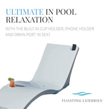 Floating Luxuries Kai Shelf Pool Lounger Arctic White