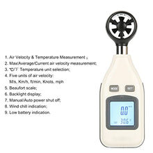 Feilx Digital Anemometer Thermometer Handheld Wind Speed Gauge Used in Hiking, Sailing, Drone Pilot, Ventilation System, Weather Monitoring